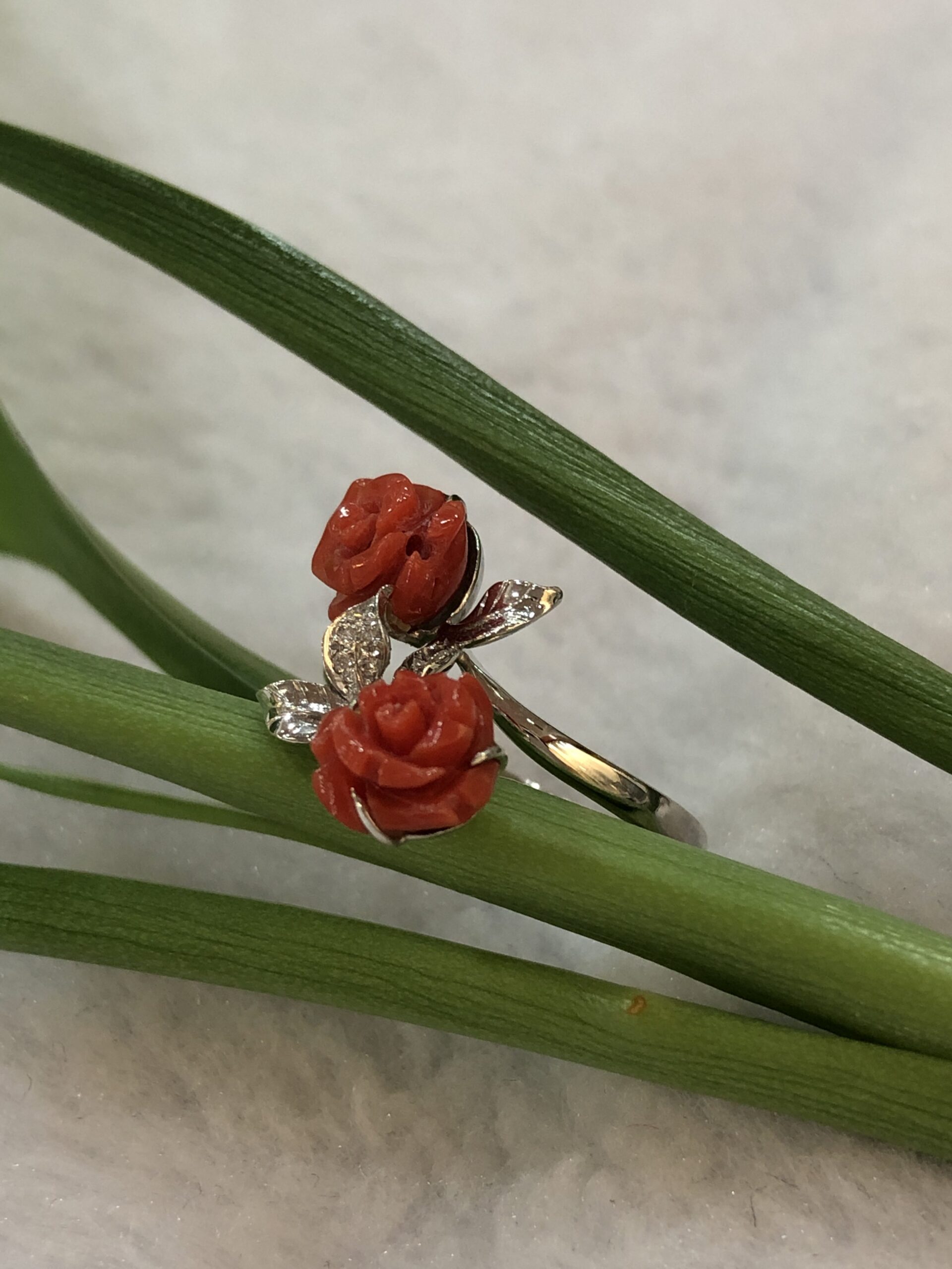 Red hot sale coral jewelry