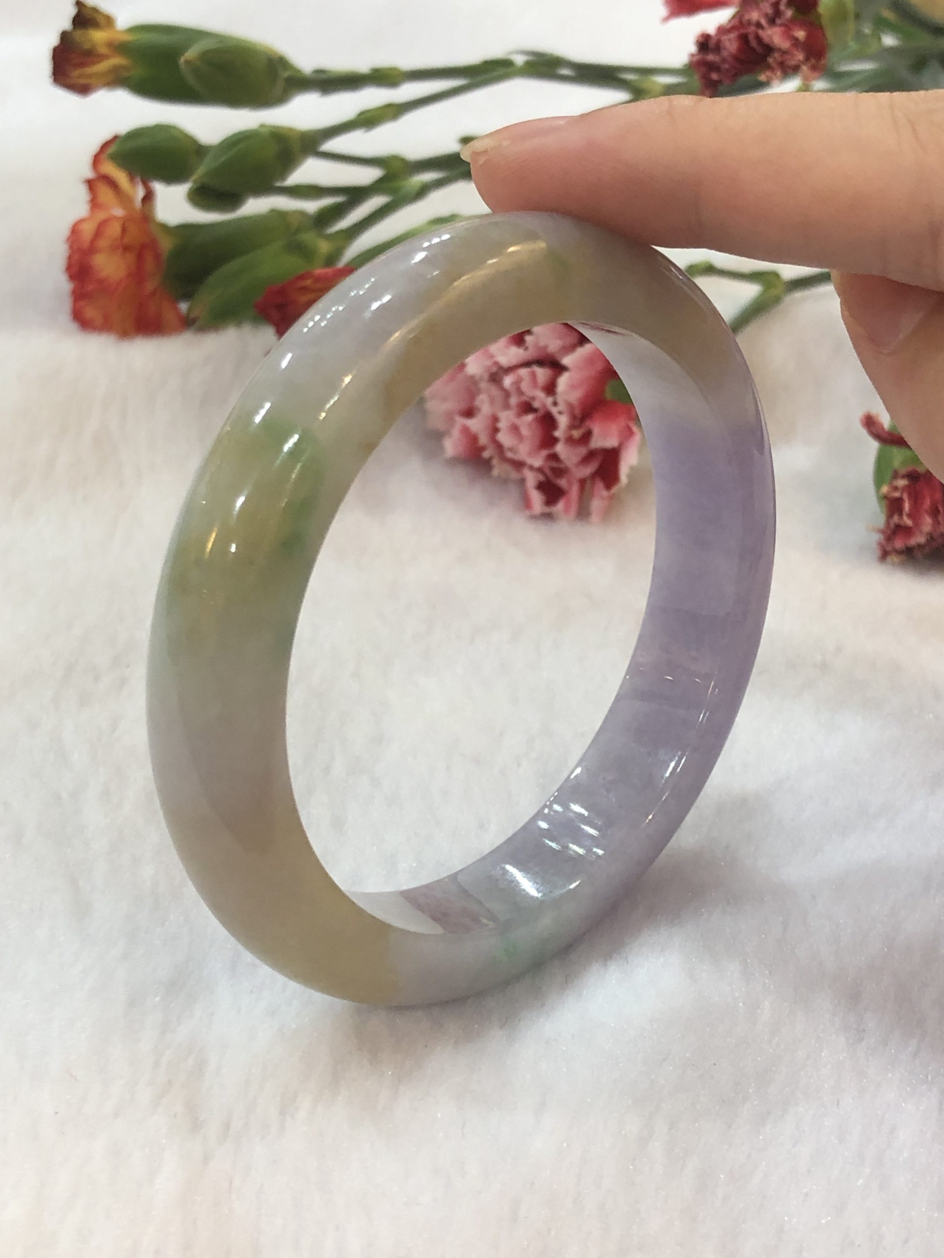 Multi color 2025 jade bangle