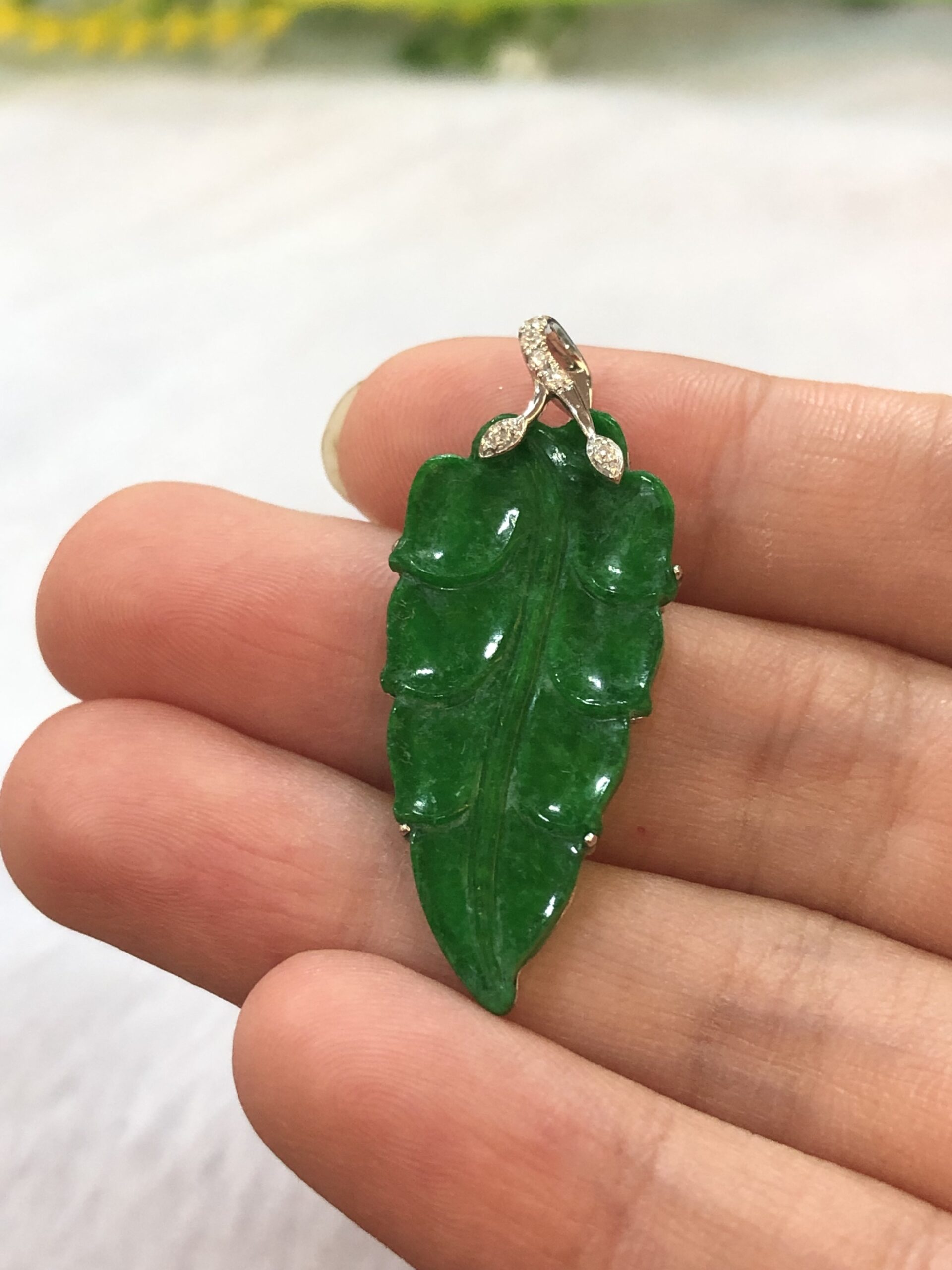 green jade pendant