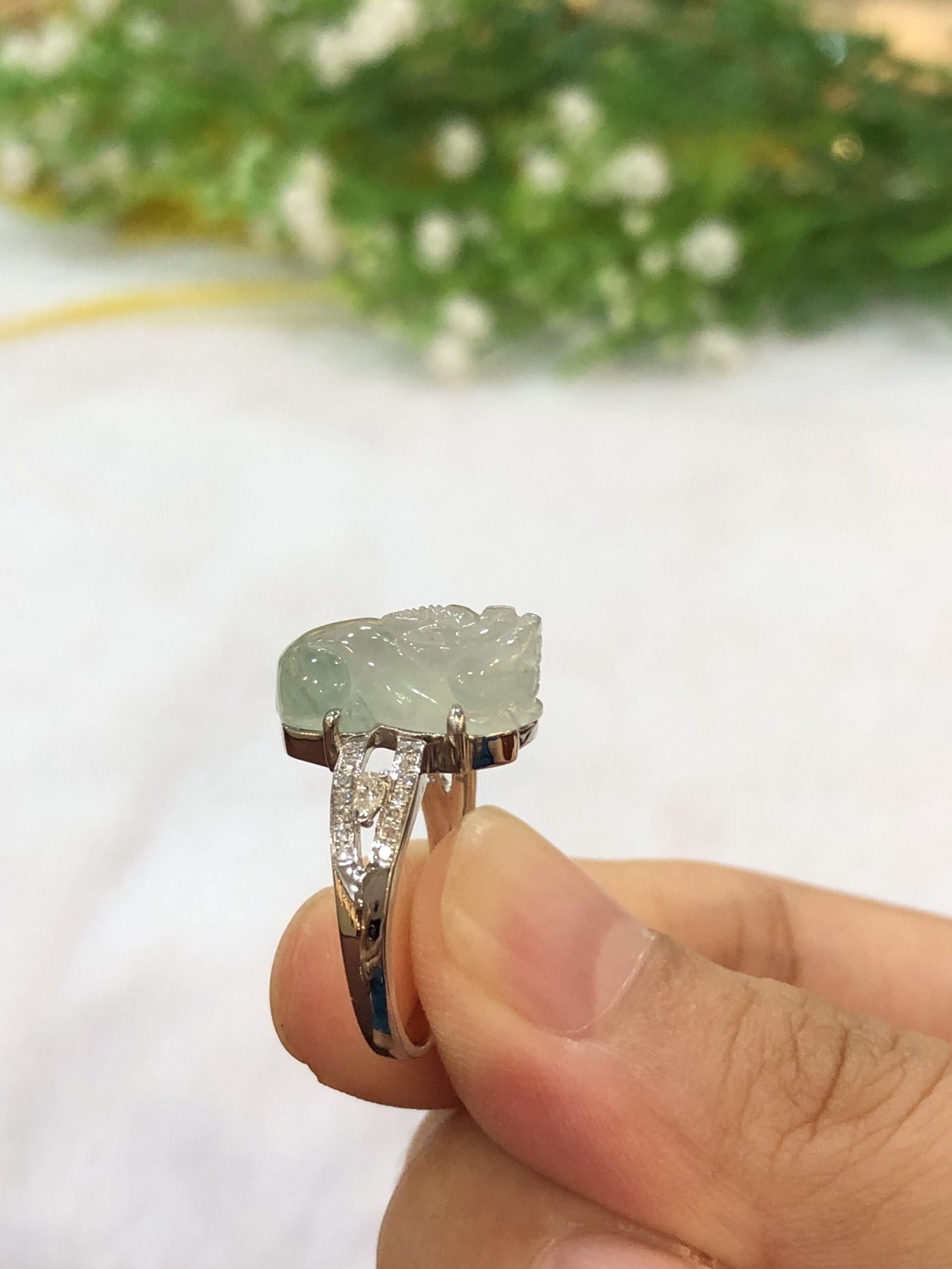 Raw on sale jade ring