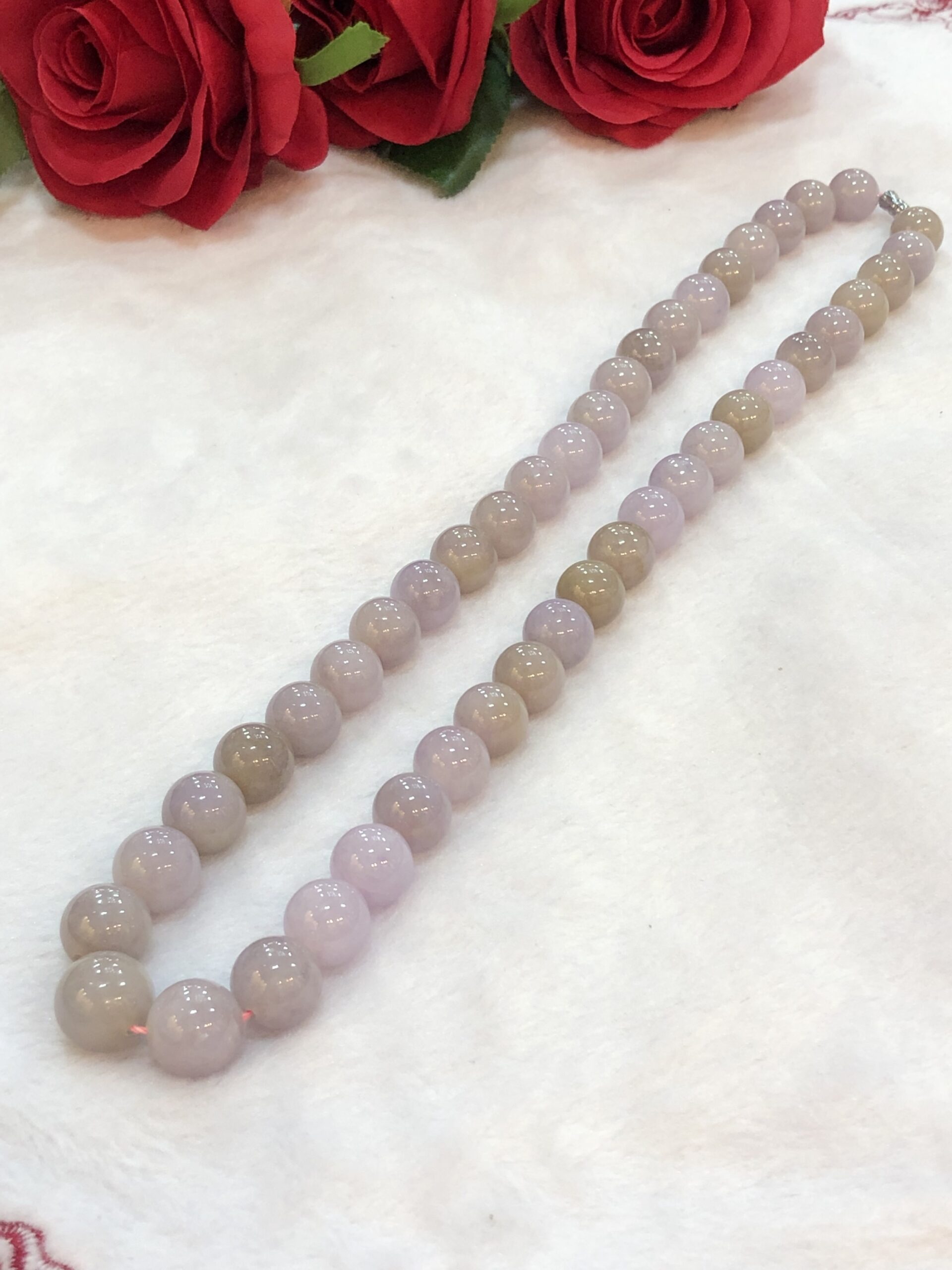 lavender bead necklace