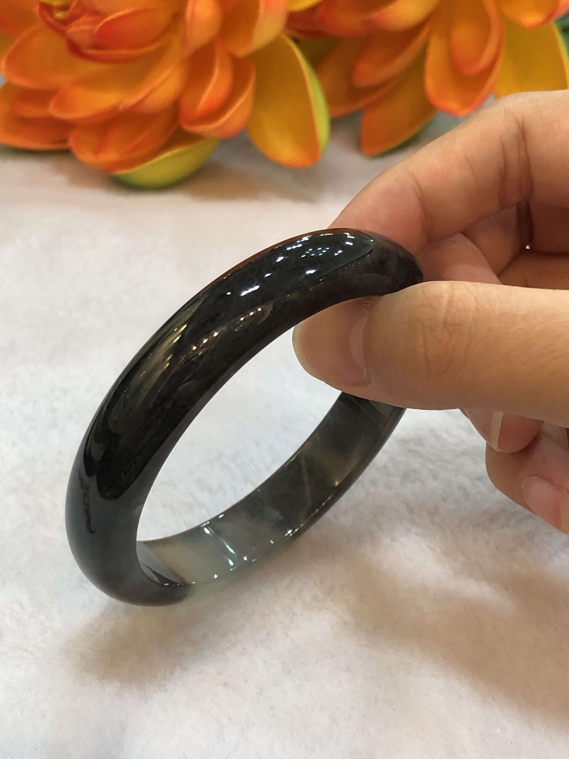 Chinese black clearance jade bracelet