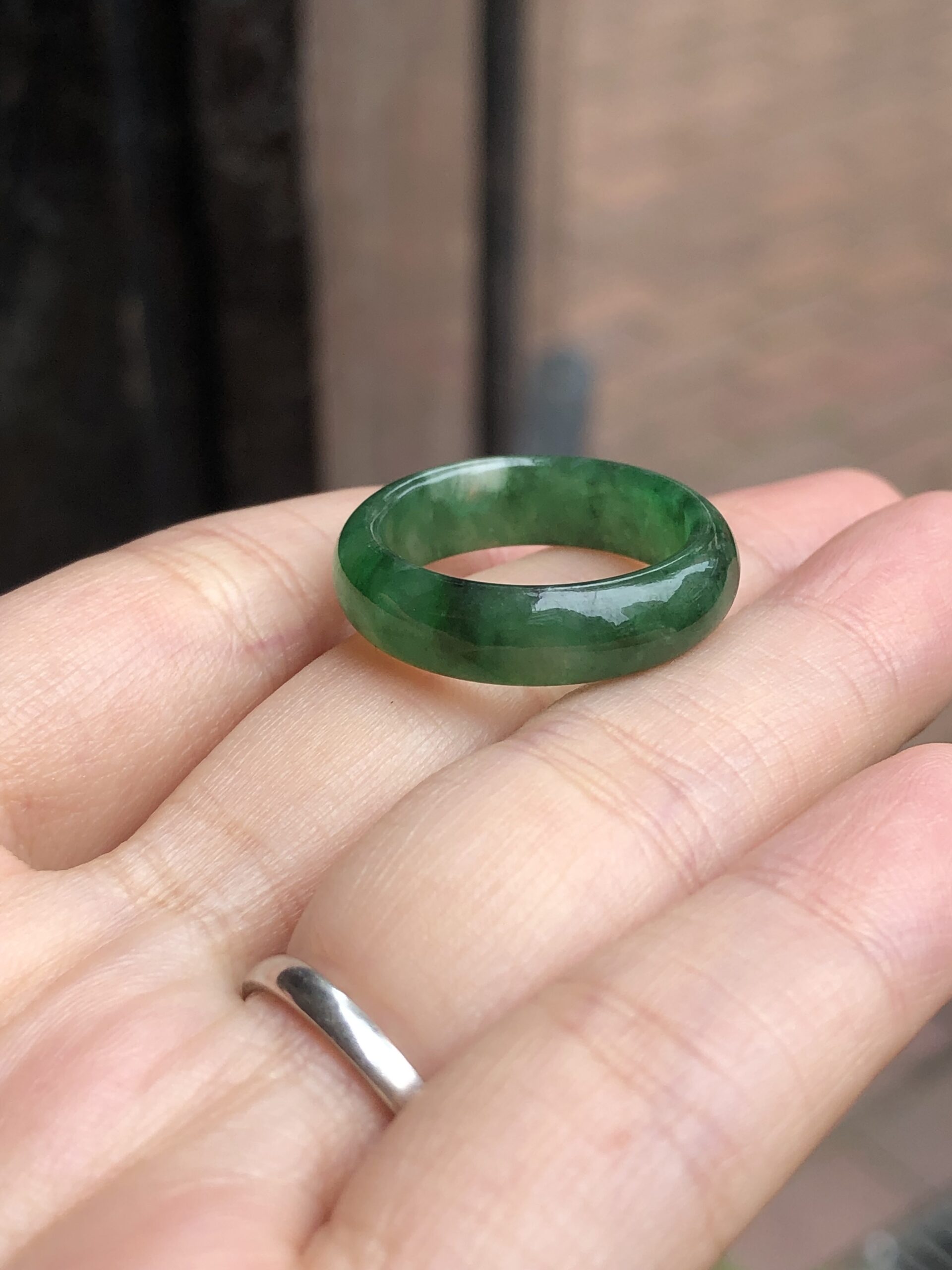 Real jade hot sale wedding ring